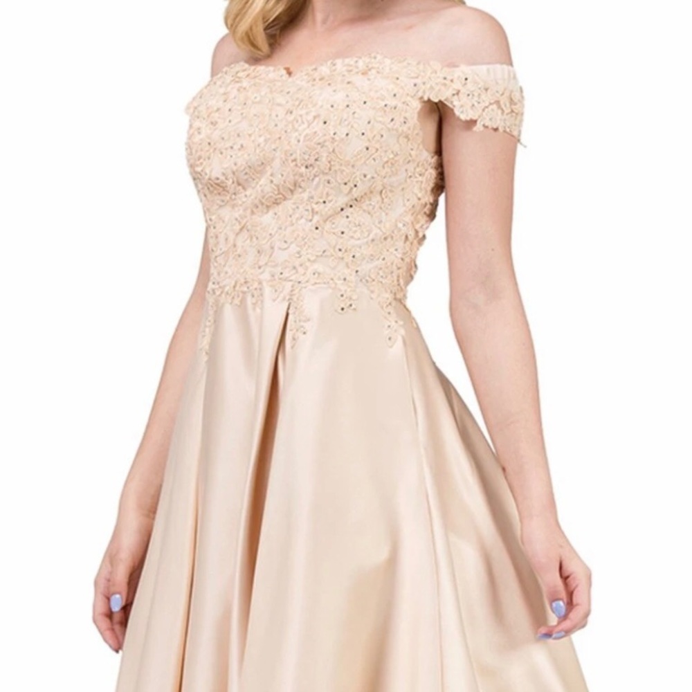Dancing Queen Off Shoulder A Line Dress XS